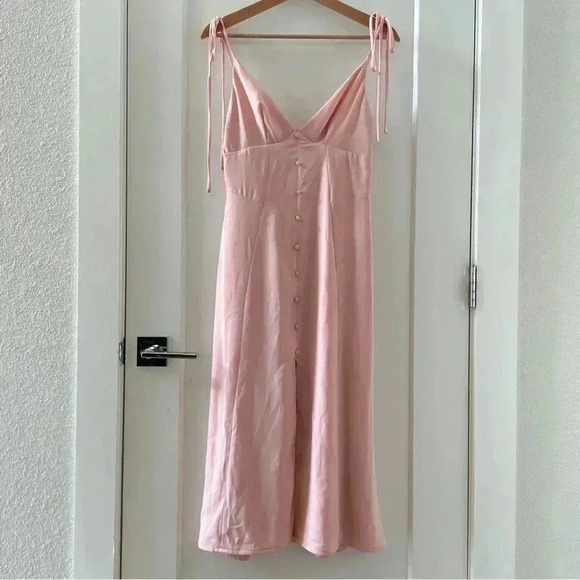 HOUSE OF CB 'Cornelia' Blush Mini Sundress Size S NWOT - Picture 5 of 13